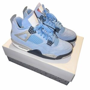 Air Jordan retro 4 blue university shoes size 10